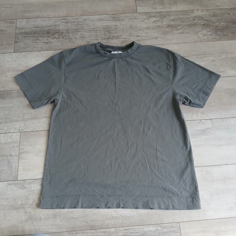 COLLUSION Mens Gray Cotton Crew Neck Short Sleeve T-Shirt Large